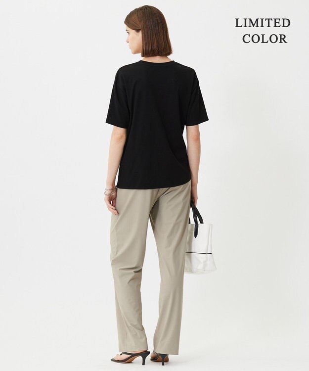 ICB L 【WEB限定カラーあり・UVカット・接触冷感・速乾】マットスキューバ セミワイドパンツ クリームブラウン系［WEB限定］