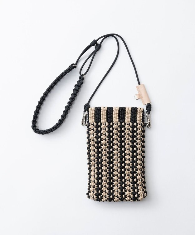 TRICOTE マクラメサコッシュバッグ 82BEIGE