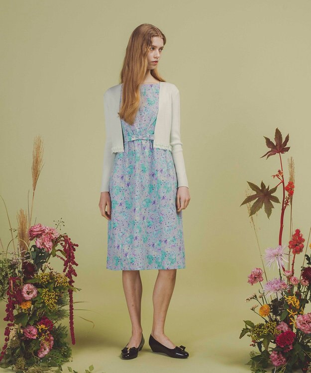 TOCCA 【洗える・消臭】SCARLET MALLOW ドレス グレー系7