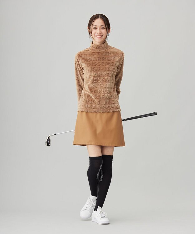 23区GOLF 【WOMEN】フェイクレザー スカート キャメル系