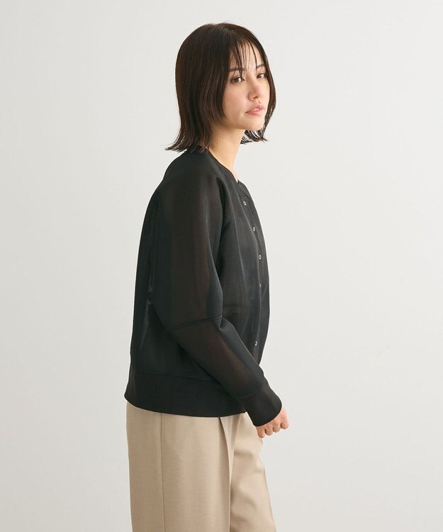 Green Parks シアーダンボールブルゾン Black