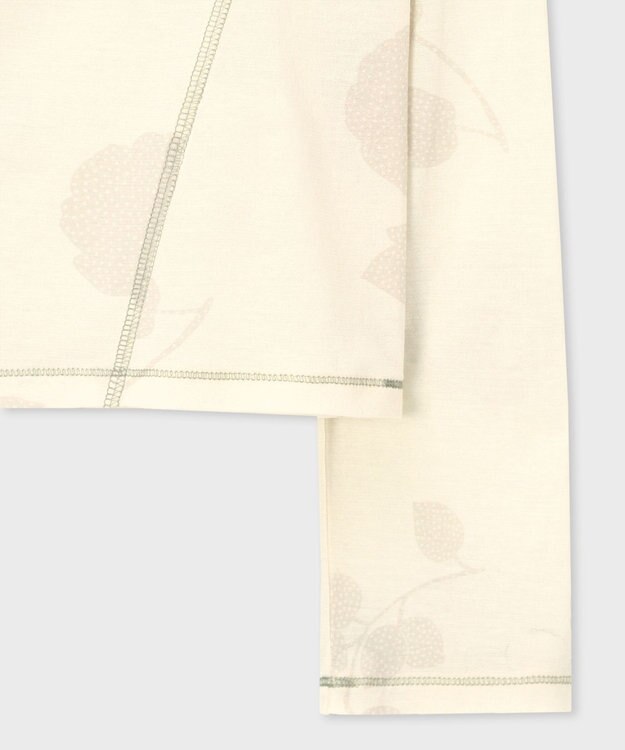 Paul Smith Floral Print シアー 長袖カットソー ライトベージュ