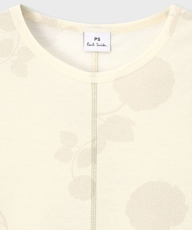 Paul Smith Floral Print シアー 長袖カットソー ライトベージュ