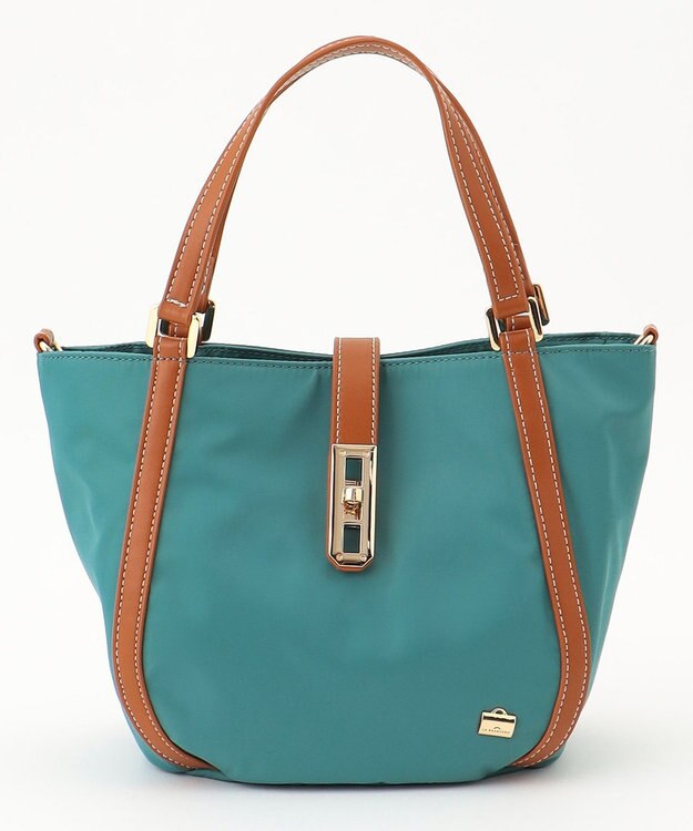 LA BAGAGERIE ひねり金具付きエレガンストート　SSサイズ グリーン