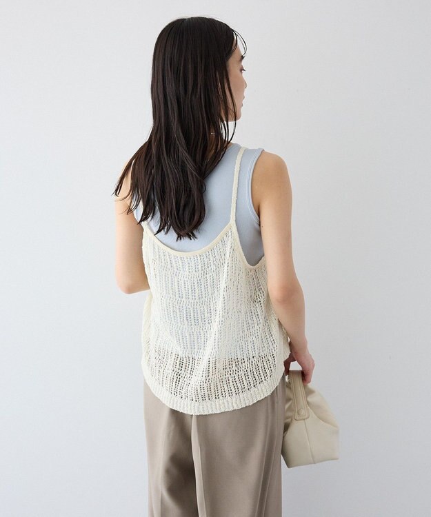 CRAFT STANDARD BOUTIQUE ノットヤーン透かしビスチェ Off White