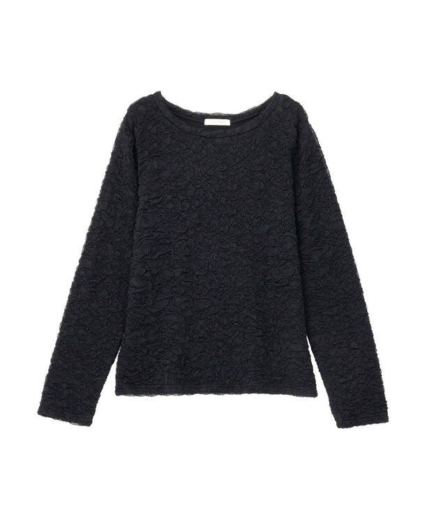 Green Parks 表面感ポコポコプルオーバー Black