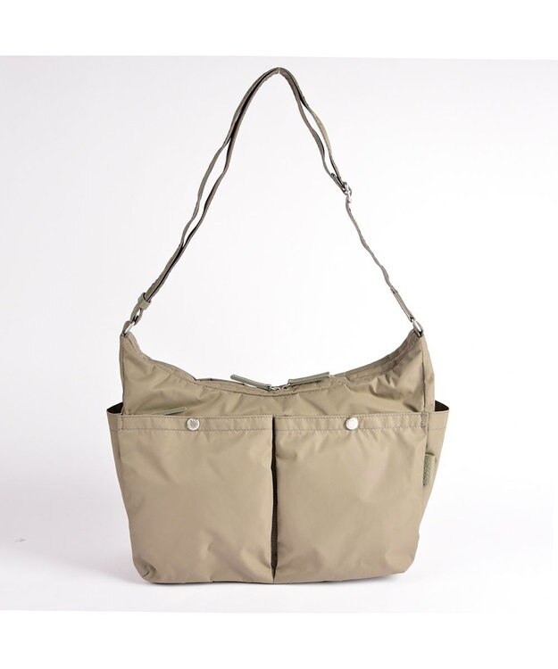 Y'SACCS ダブルホックポケットショルダー　Mサイズ グレージュ