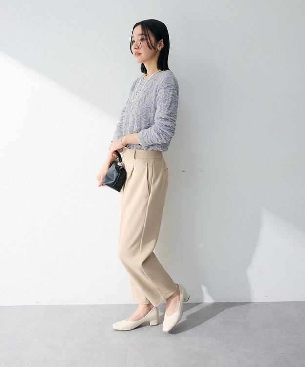 Green Parks 表面感ポコポコプルオーバー Light Gray