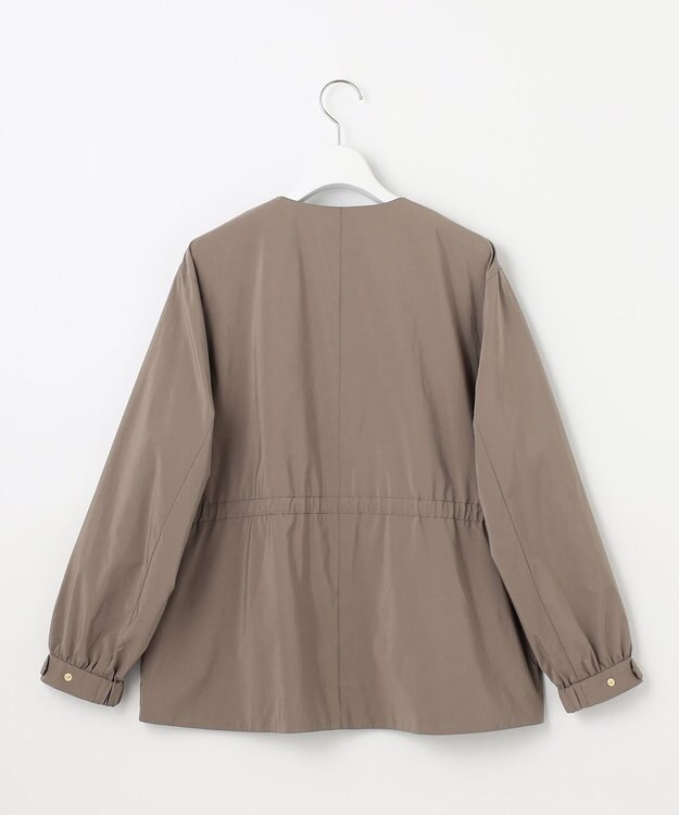 J.PRESS LADIES 【洗える・撥水】Artirosa ノーカラー ブルゾン ブラウン系