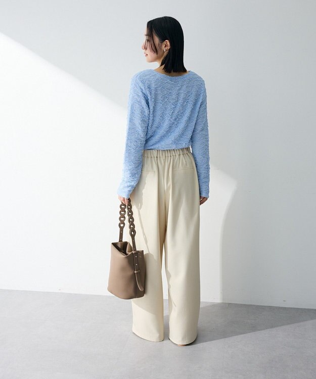 Green Parks 表面感ポコポコプルオーバー Sax