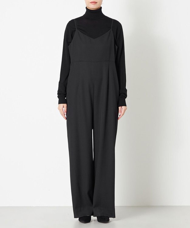 NAVE 【Nave】ウールポリエステルツイル オールインワン ブラック系