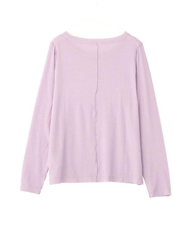 earth music&ecology 微シアーメロープルオーバー Light Purple