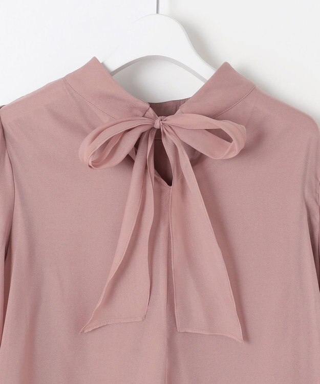 Feroux 【古畑星夏さん着用】バックリボンオーガンジー ブラウス ピンク系