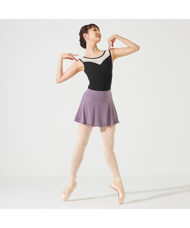 Chacott ノースリーブレオタード ブラック