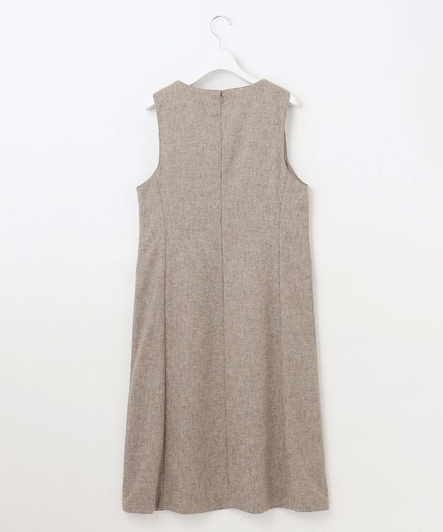 J.PRESS LADIES T/W シャブレーツイル ジャンパースカート ベージュ系