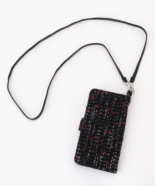 GRACE CONTINENTAL Fabricスマホケース グレー