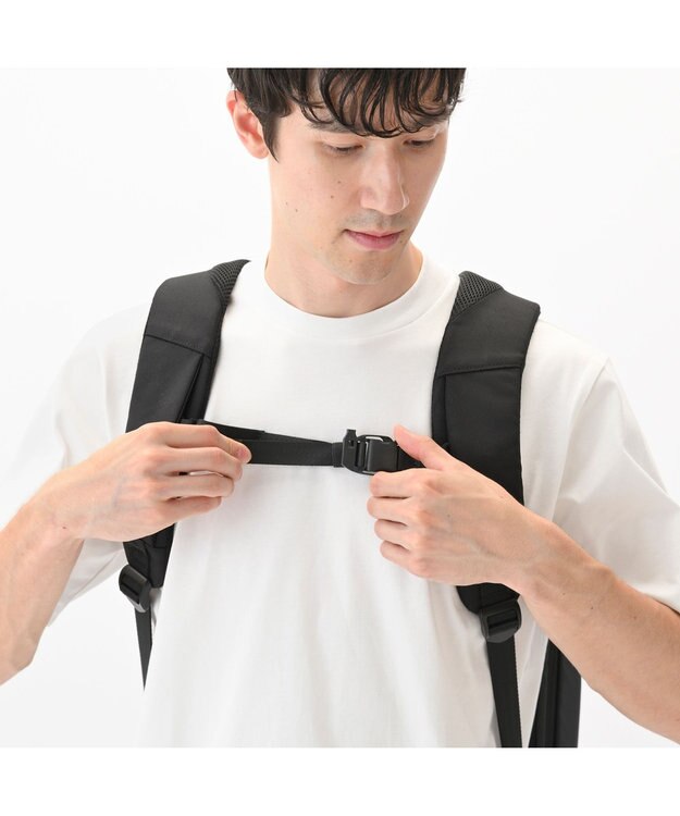 ACE BAGS & LUGGAGE 【真空圧縮】 ace. スペースオプト リュックサック B4サイズ 15.6インチPC 17901 エース ブラック