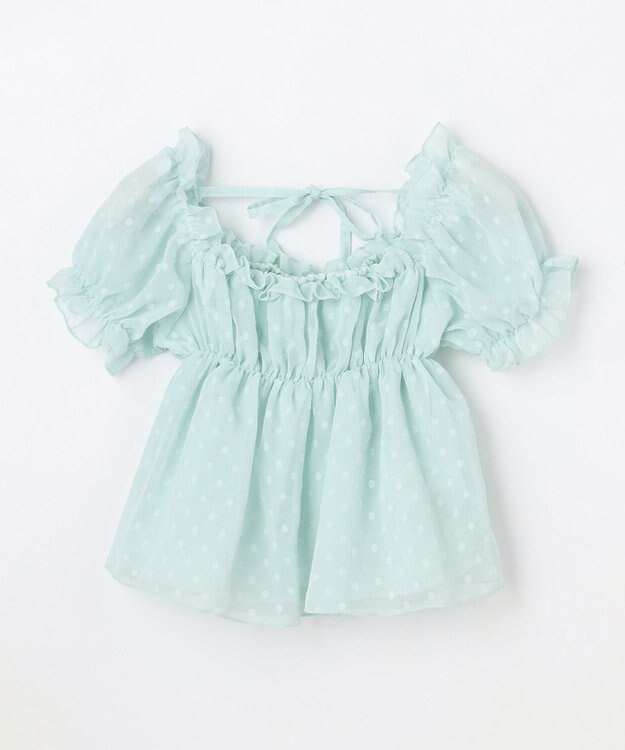 ANY KIDS 【一部店舗/WEB先行販売アイテム】2WAY シアードビーブラウス ミント