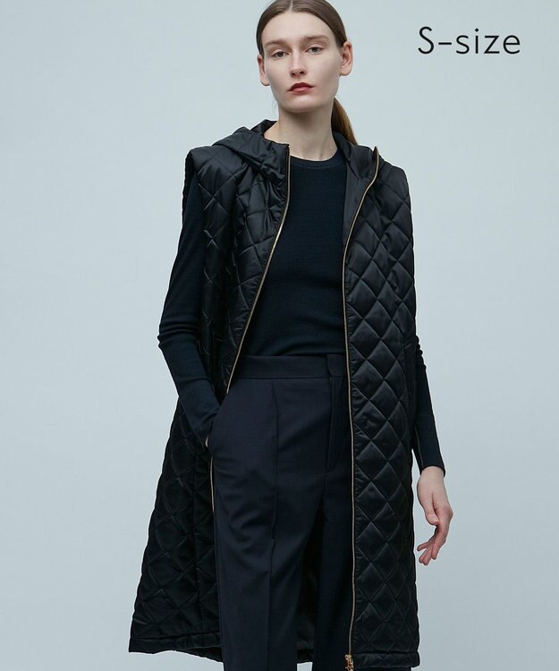 BEIGE， 【S-size】RENARD / フーデッドジレ Black