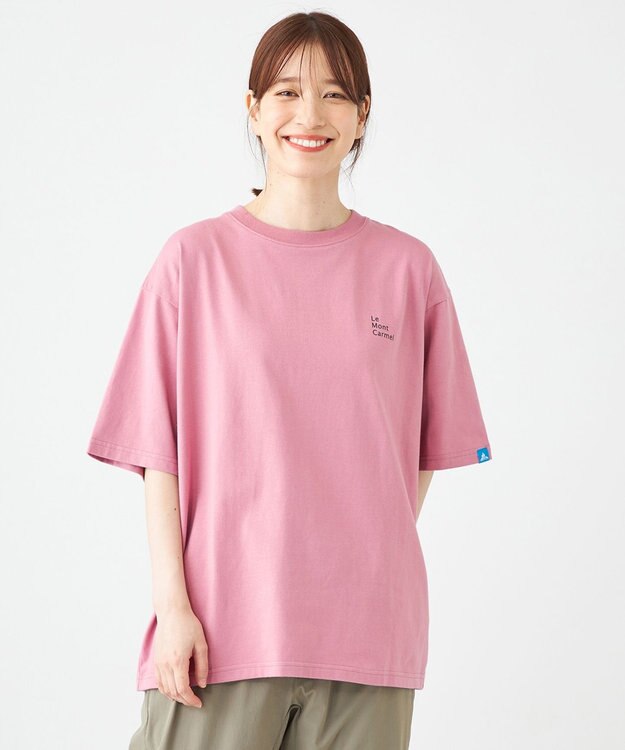 SHARE PARK LADIES 【EC限定カラーあり・UVカット・吸水速乾】カラフルロゴバックプリントＴシャツ ピンク系