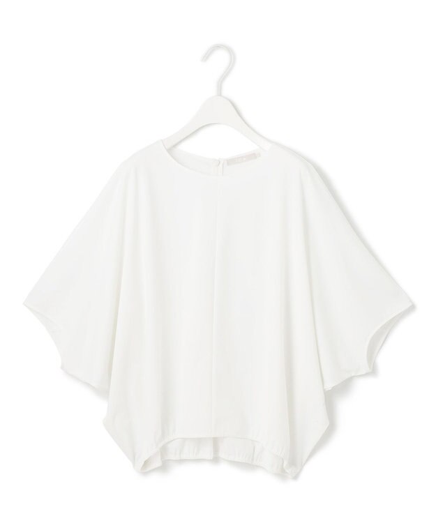 ICB 【UVカット・接触冷感・速乾・洗える】マットスキューバ ドルマンスリーブプルオーバー オフホワイト系