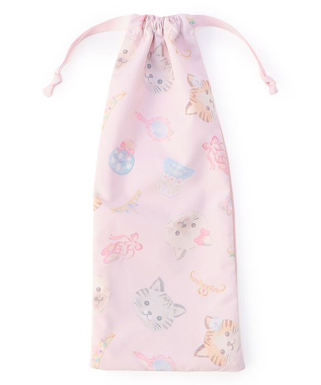 Chacott Cat半メッシュ巾着S ロイヤルピンク