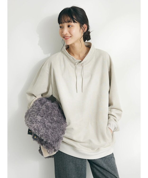 CRAFT STANDARD BOUTIQUE フェイクスエードスタンドプルオーバー Ivory