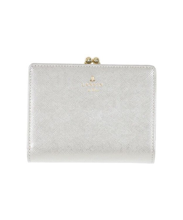 LANVIN en Bleu リュクサンブールブリエ 口金二つ折り財布 シルバー