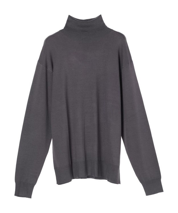 CRAFT STANDARD BOUTIQUE タートルネックニットプルオーバー Charcoal Gray
