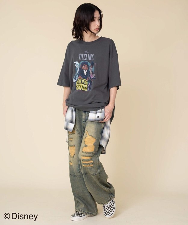 WEGO 【ユニセックス着用ITEM/SMLサイズ展開】VILLAINSグラフィックT（S） 柄2