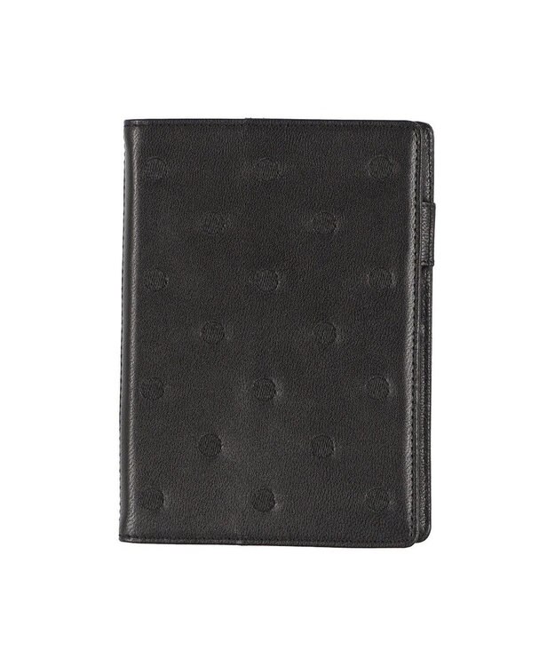 UNBILLION ペルケ perche / ドット刺繍B6手帳カバー ブラック