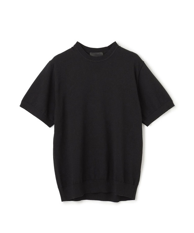 JOSEPH HOMME 【HIGH GRADE LINE】コットンカシミヤ　ハイゲージニットＴシャツ ブラック系