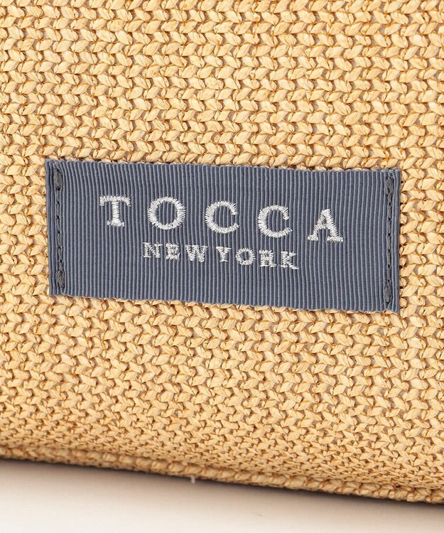 TOCCA TRIM WAVES BASKET かごバッグ スカイブルー系