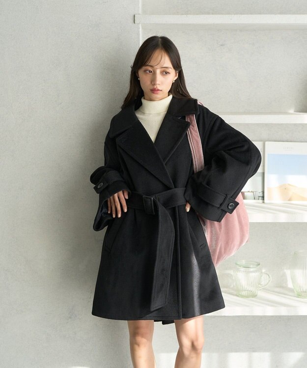 earth music&ecology ベロアトートバッグ Pink