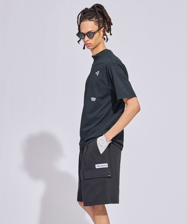 PW CIRCULUS 【MEN】ベーシックモックT ゴルフ ブラック系