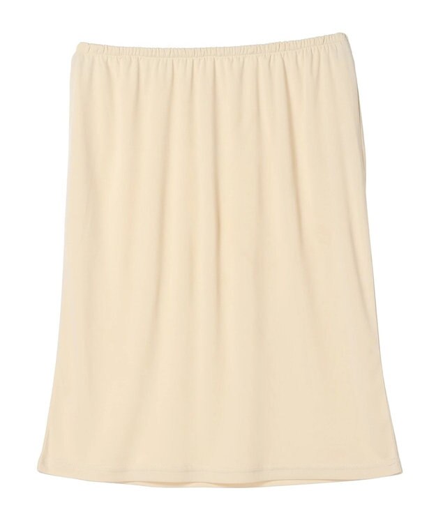 Green Parks ２ｗａｙ　メッシュ編みニットＩラインスカート（ペチ付き） Gold