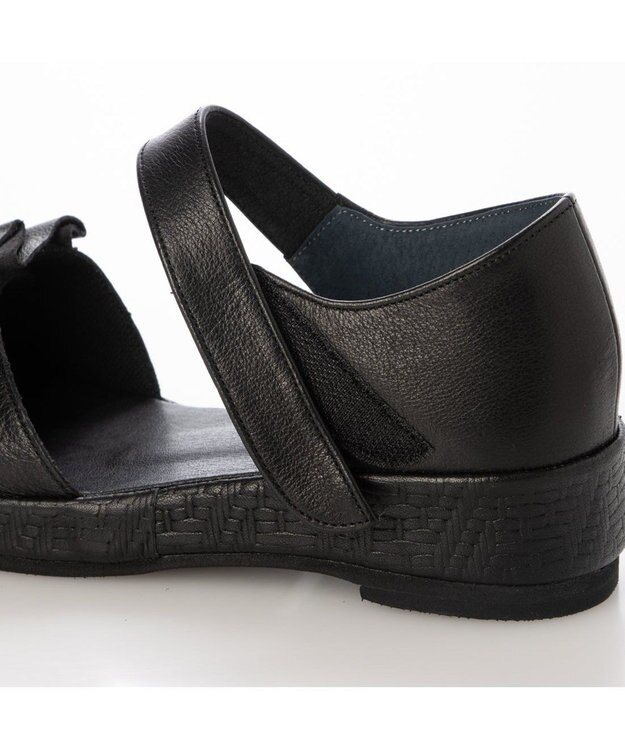 MODE ET JACOMO <D'ICI>フリルモチーフサンダル ブラック