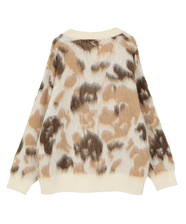 AMERICAN HOLIC ニュアンス柄ニットカーディガン Ivory