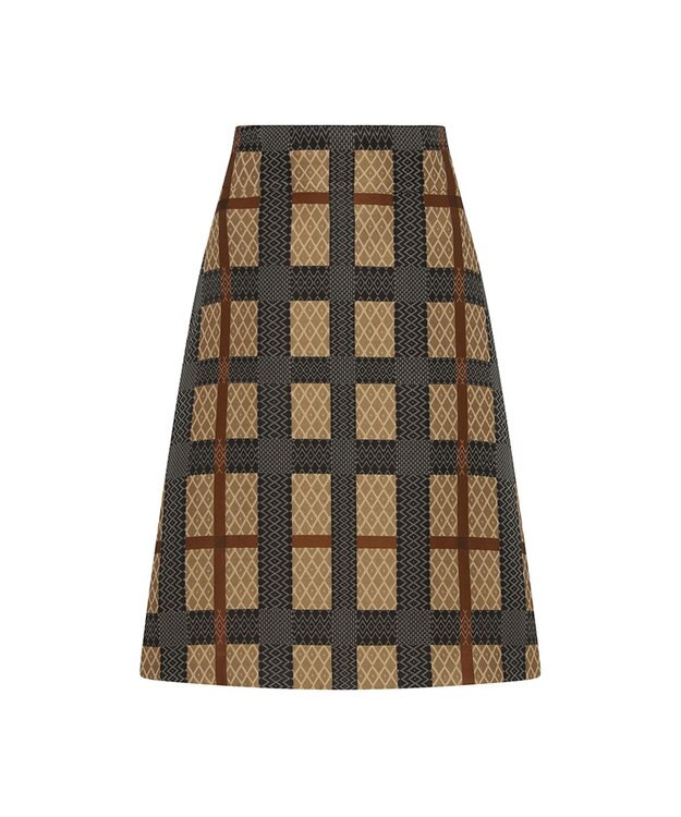 DAKS COOL CLASSICS ジオチェックスカート グレージュ