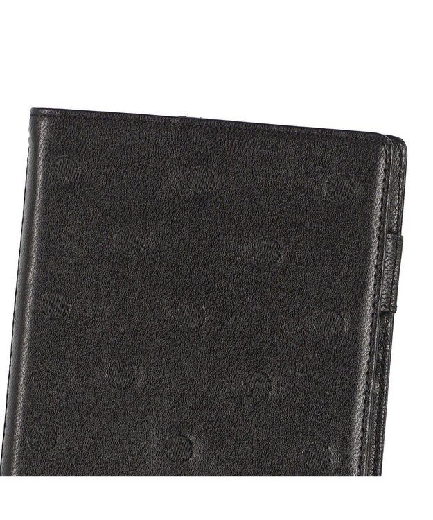 UNBILLION ペルケ perche / ドット刺繍B6手帳カバー ブラック