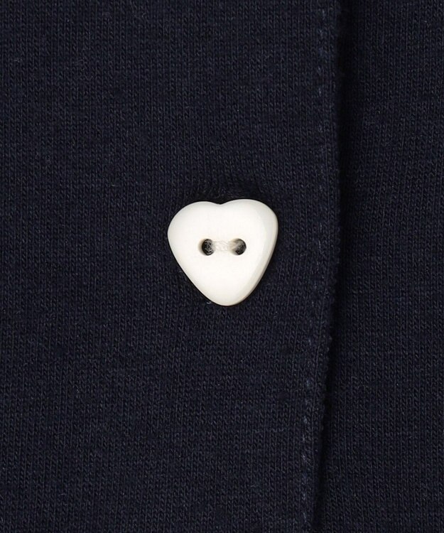 ANY KIDS 【洗濯機可能/吸汗速乾】ドライタッチ ショート丈ポロシャツ ネイビー