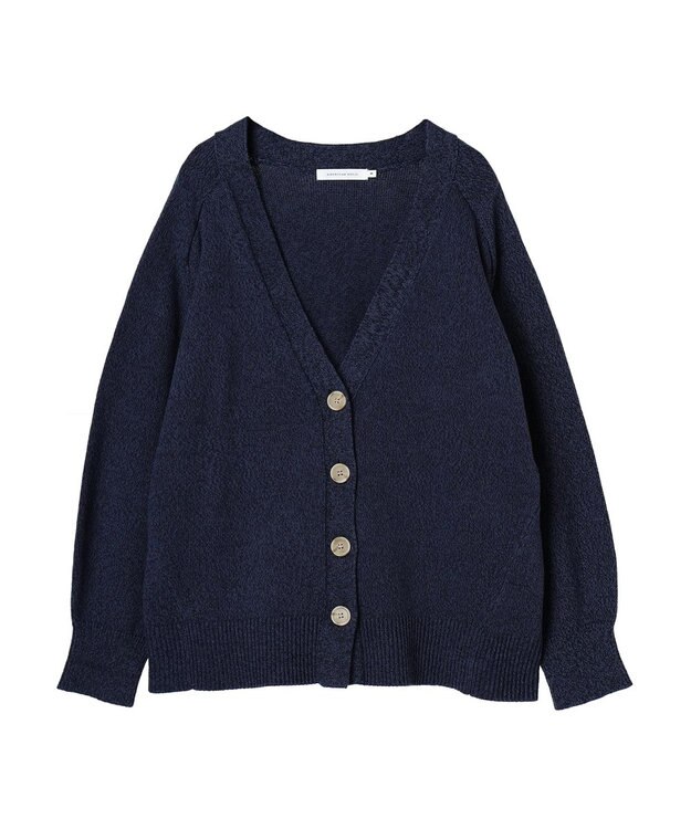 AMERICAN HOLIC ＭＩＸＶネックニットカーディガン Navy