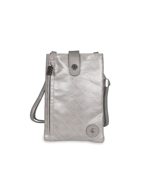 PELLE BORSA パスポートサイズショルダーバッグ Alive アライブ 4306 シルバー