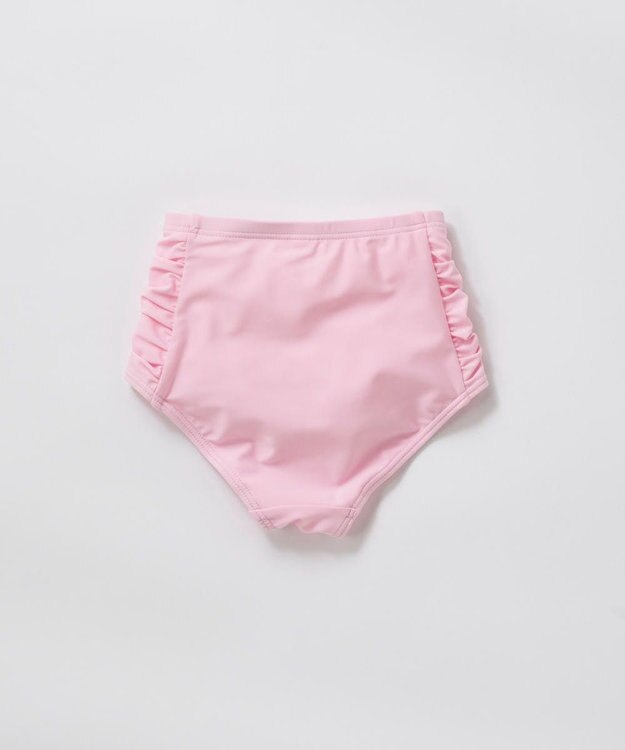 OP／FILA 【marie claire ENFANTS】フリル襟付き長袖ラッシュガード型水着 ピンク