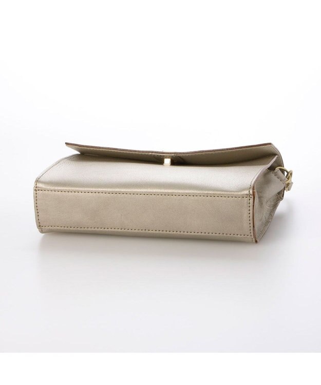 UNBILLION ペルケ perche / 姫路レザーひねりかぶせ2wayショルダーバッグ ゴールド