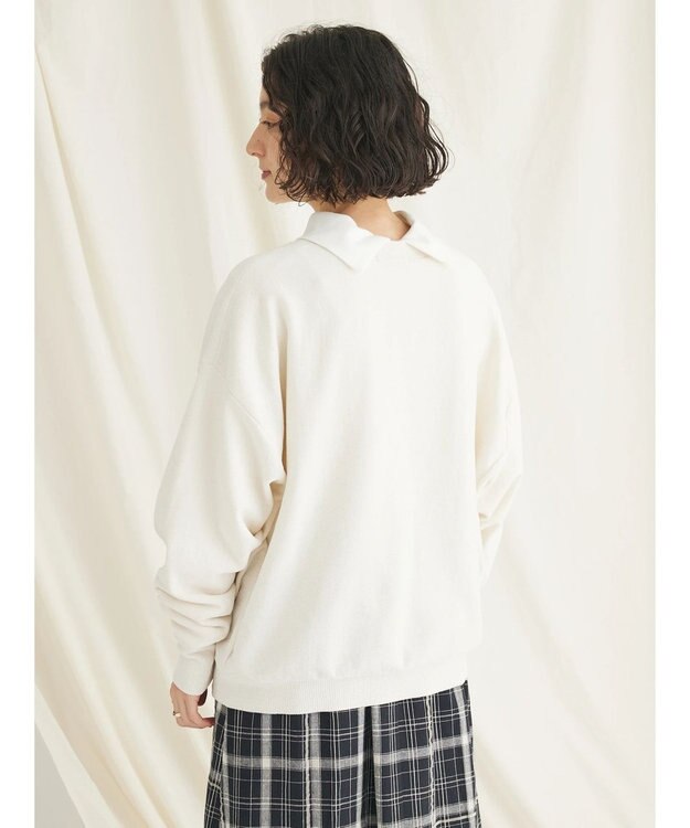 CRAFT STANDARD BOUTIQUE シェニールヤーンニットプルオーバー Ivory
