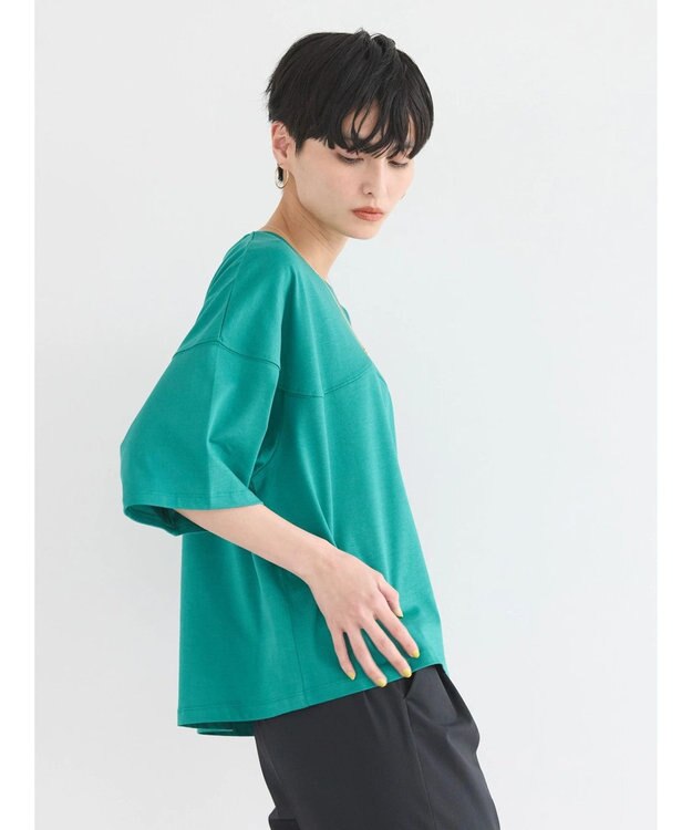 AMERICAN HOLIC ラウンド切り替えカットプルオーバー Green