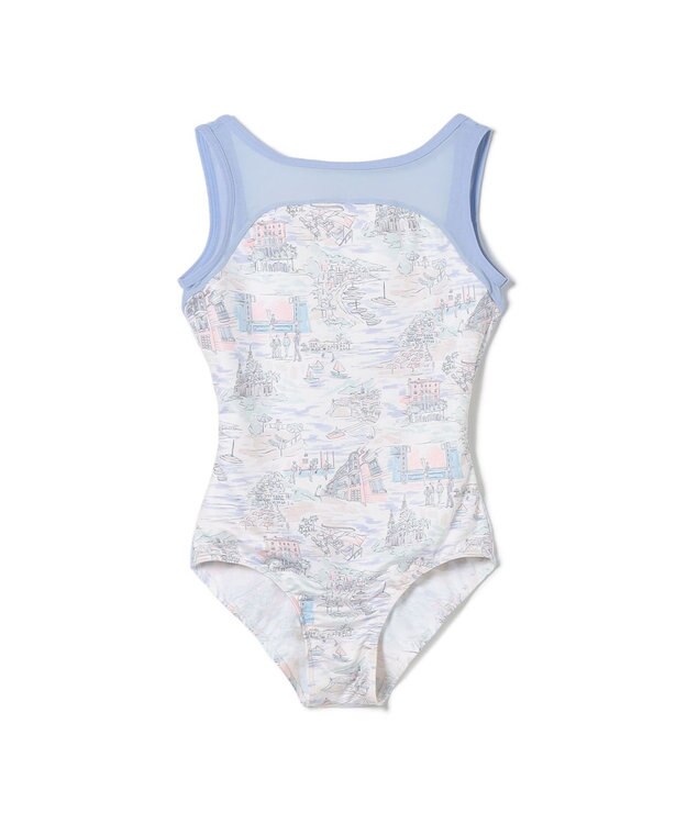 Chacott ノースリーブレオタード サックスブループリント