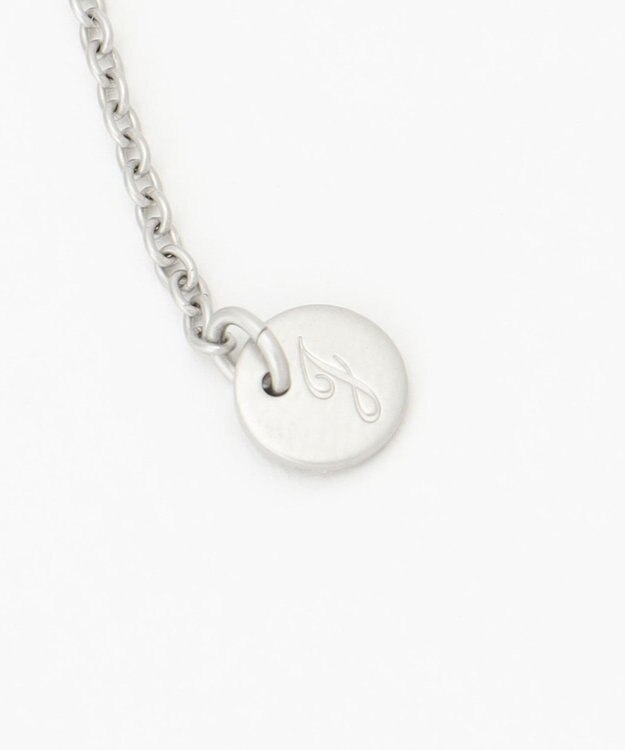 自由区 ダブルチェーンリング ネックレス マットシルバー