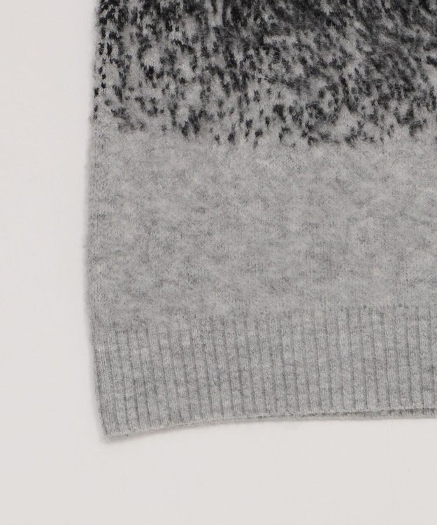 WEGO 【ユニセックス着用ITEM/MLサイズ展開】ファジーグラデーションプルオーバー ブラック